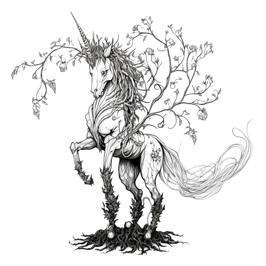 unicorn coloring pages 07