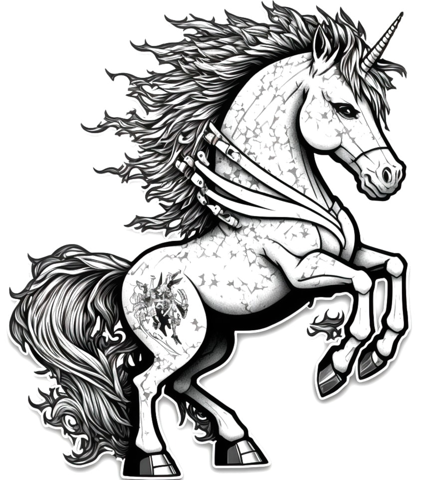 unicorn coloring pages 10