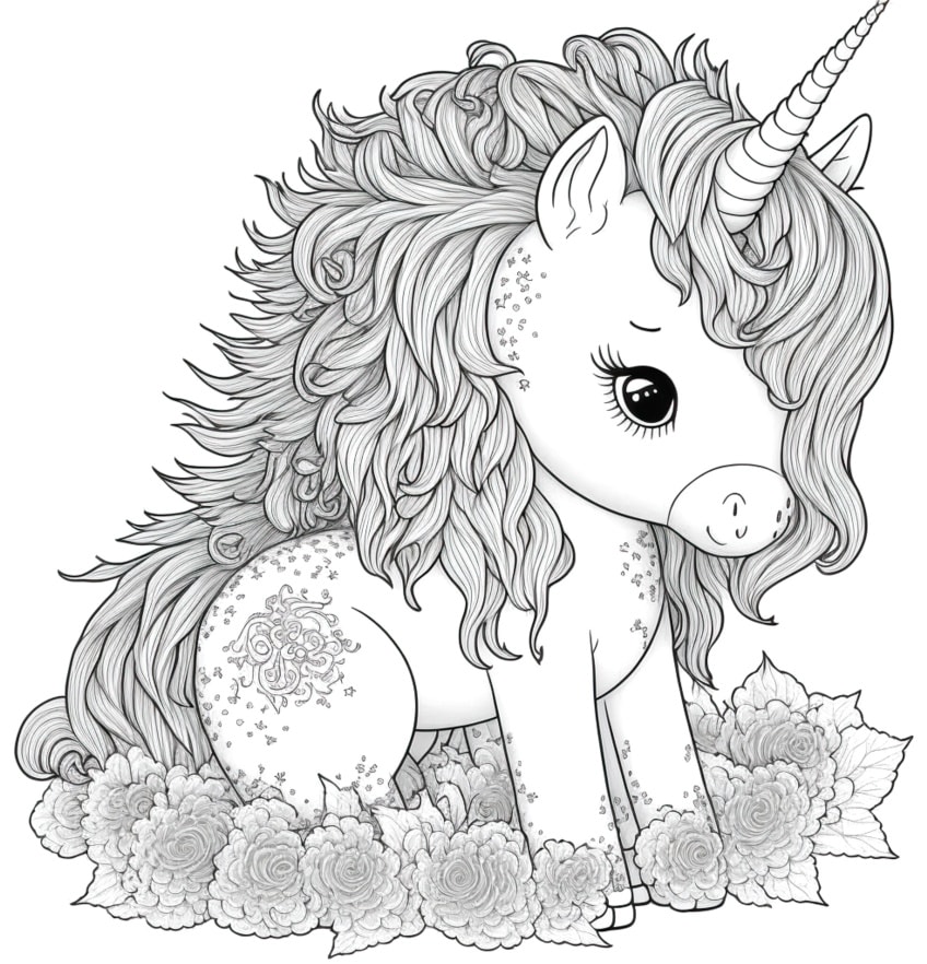 unicorn coloring pages for kids 02