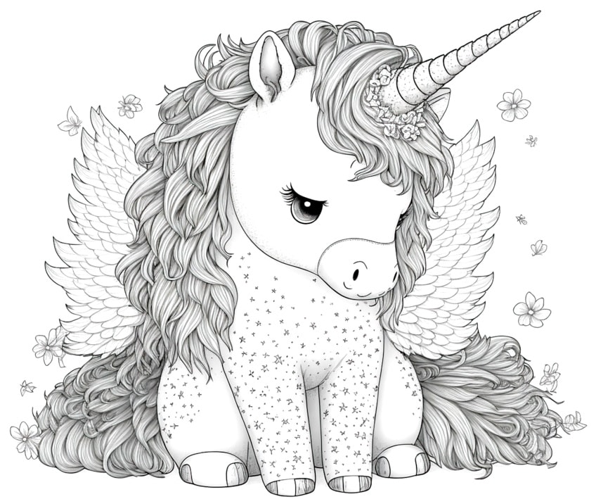 unicorn coloring pages for kids 03