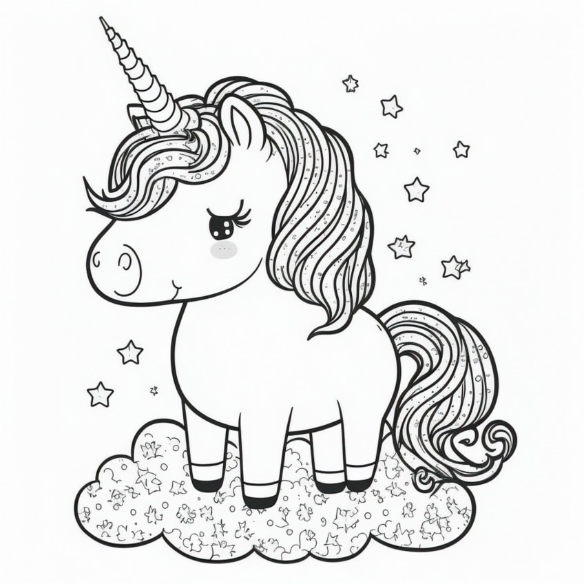 unicorn coloring pages for kids 05