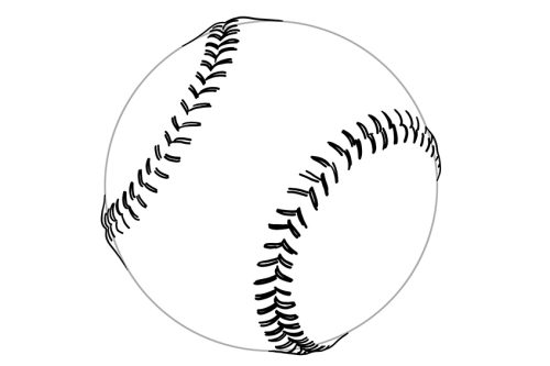 How to Draw a Baseball - A Realistic Baseball Drawing