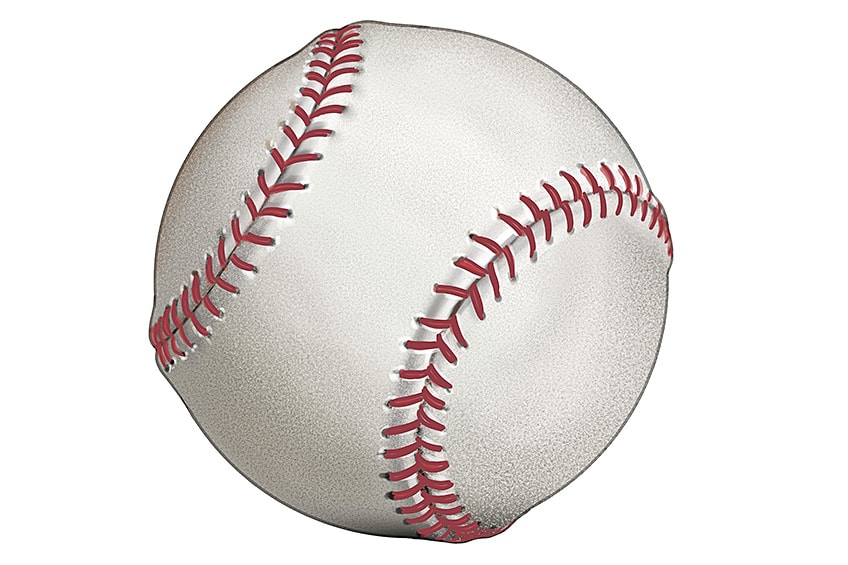 Drawing of a Baseball 08