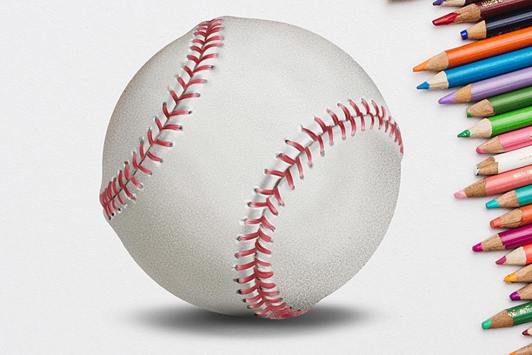 How to Draw a Baseball – A Realistic Baseball Drawing