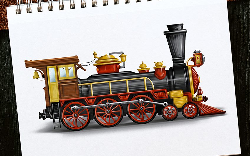 How to Draw a Train Easy Train Drawing Tutorial