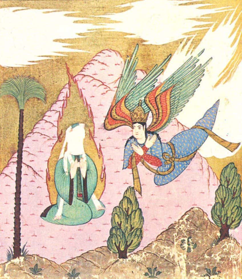 Old Paintings of Angels in Islam