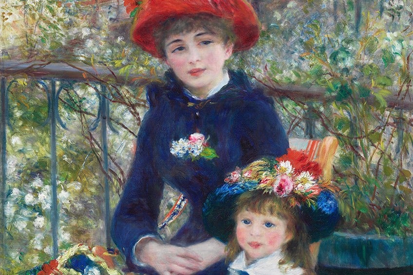 Two Sisters on the Terrace by Pierre-Auguste Renoir