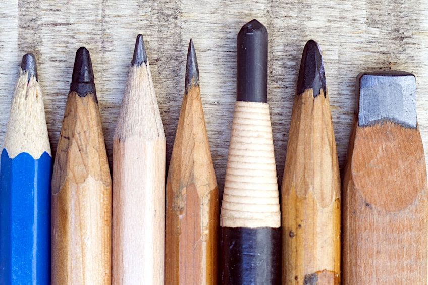 Types and Hardness of Pencils