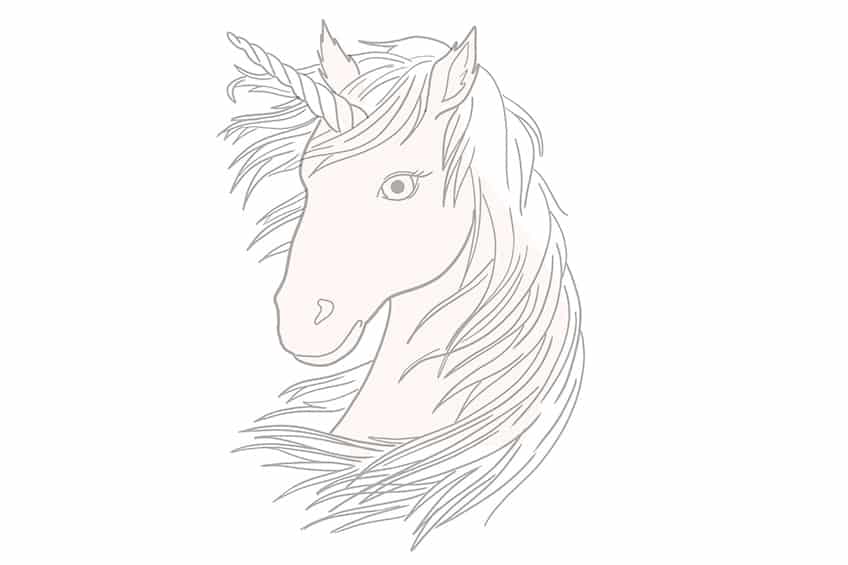 Unicorn Drawing 06