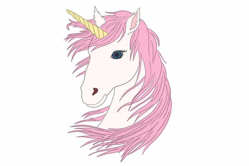 Unicorn Drawing 08