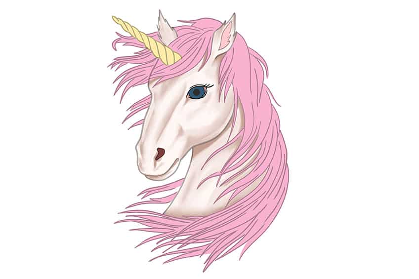 Unicorn Drawing 09
