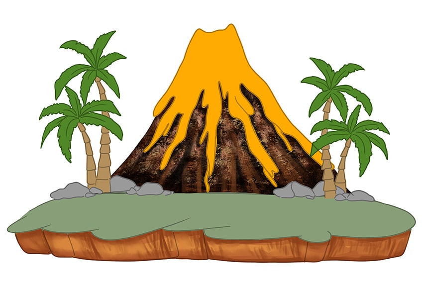 Volcano Drawing 10