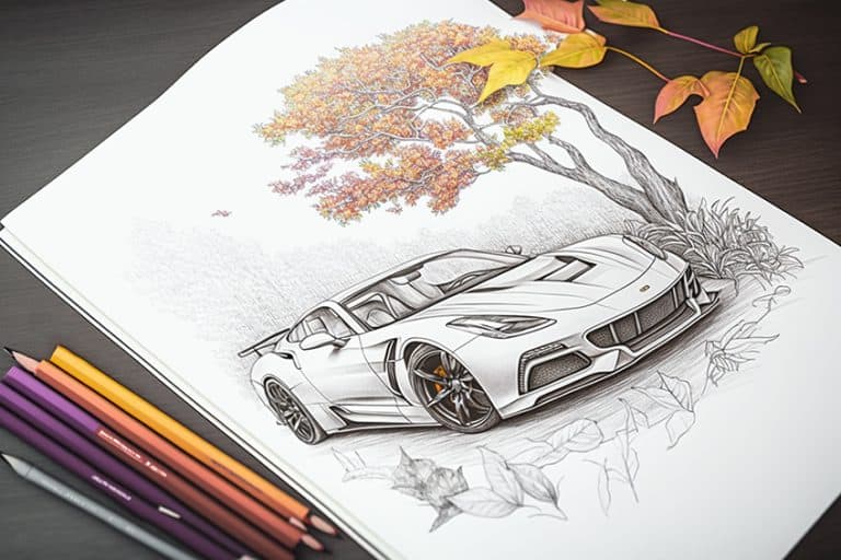 Car Coloring Pages – 16 Free Unique Car Coloring Sheets