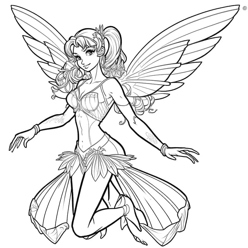 fairy winx coloring page