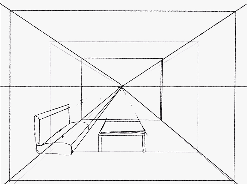 How to Draw 1-Point Perspective for Beginners: A Hallway 