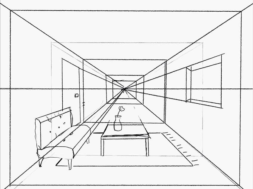 one point perspective 13