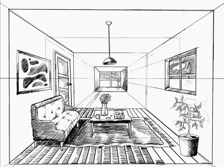 Exercise 7: One Point Perspective Room-saigonsouth.com.vn