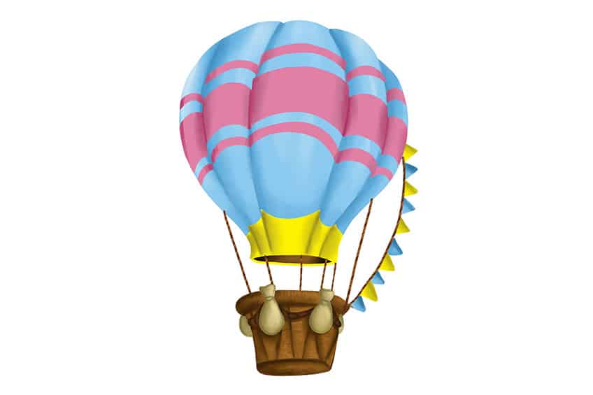 Air Balloon Drawing 14