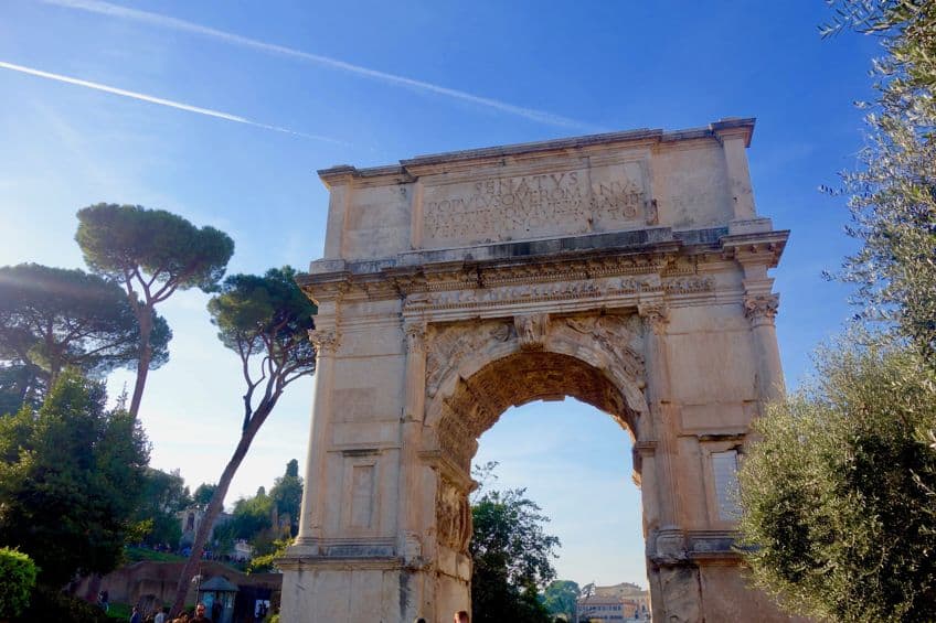Arch of Titus Location