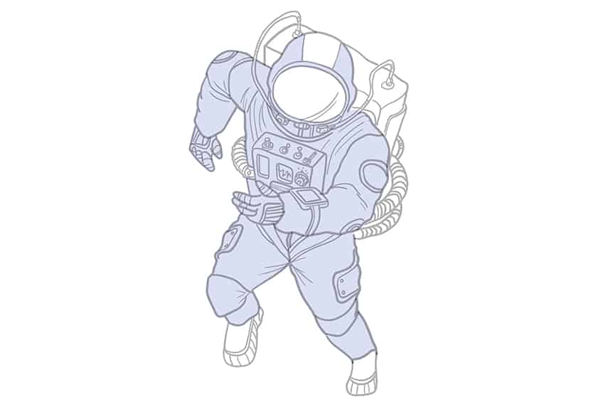 Astronaut Drawing 09