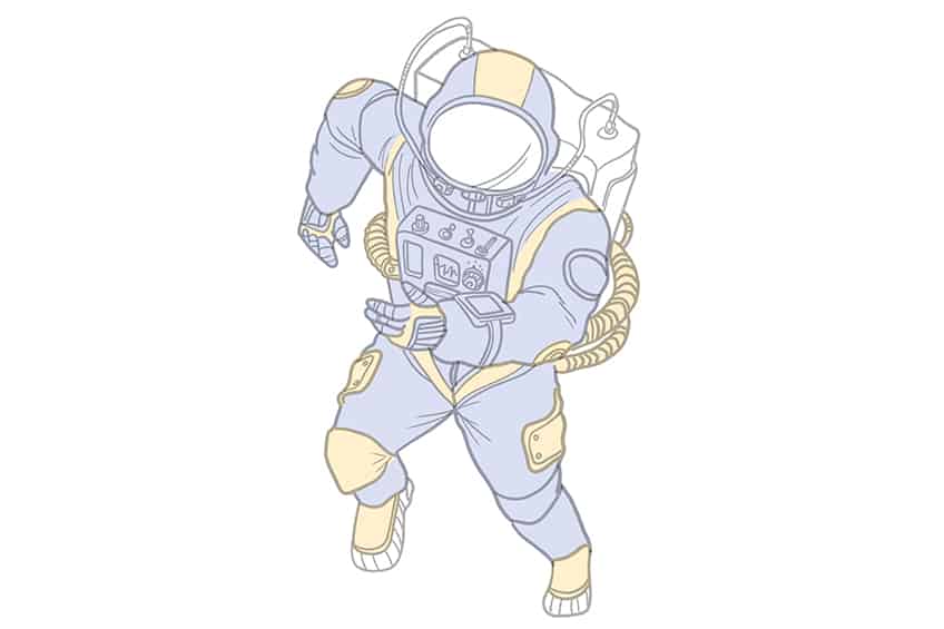 Astronaut Drawing 10