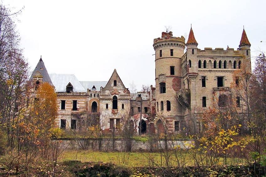 Drawing of Architectural Structures of the Medieval Fairy-tale