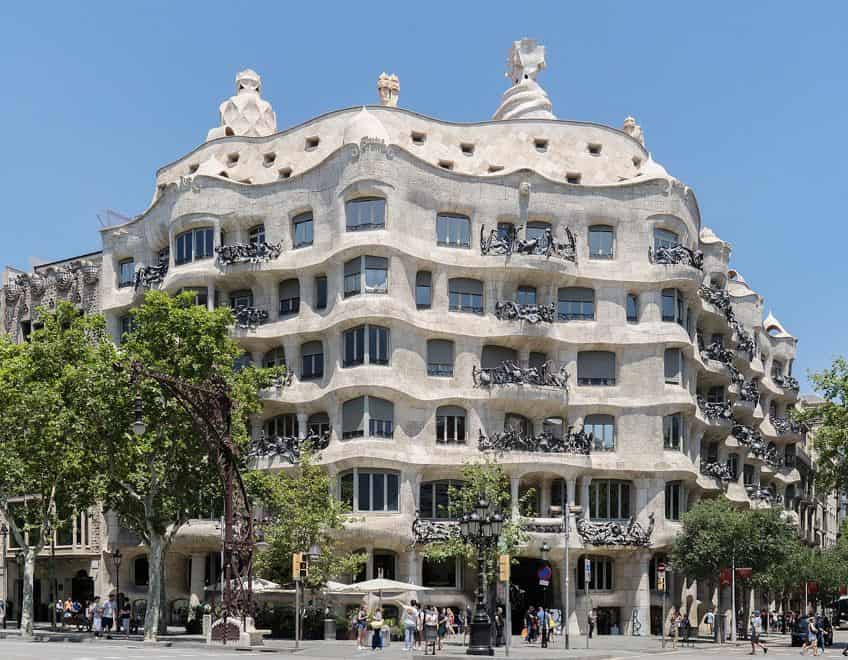 Famous Gaudi Architecture in Barcelona