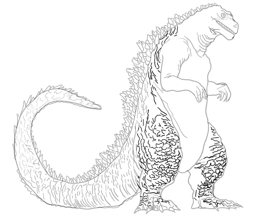 Godzilla Drawing 17