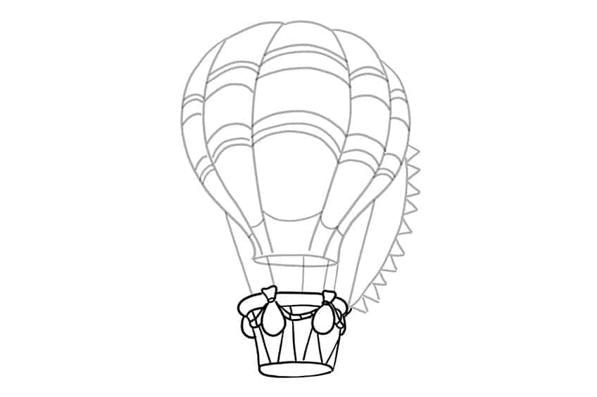 How to Draw a Hot Air Balloon