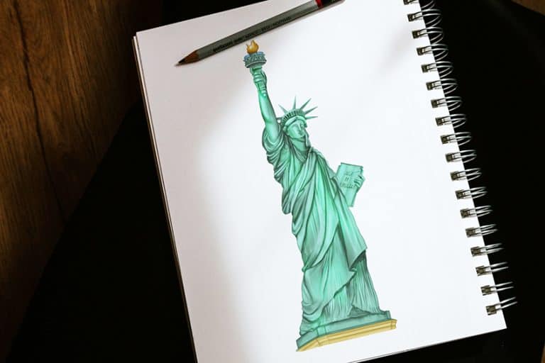 How to Draw the Statue of Liberty – An Easy Step-by-Step Guide