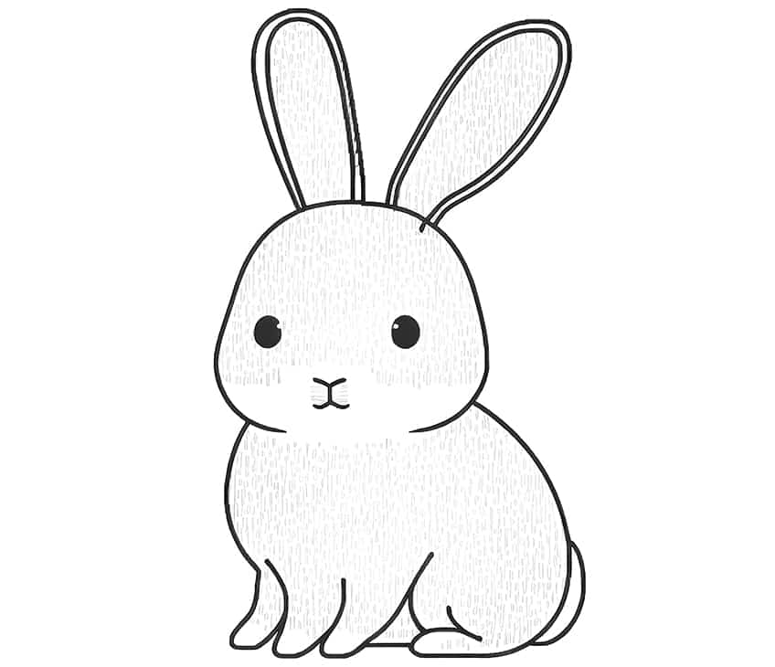 cute cartoon bunny coloring pages