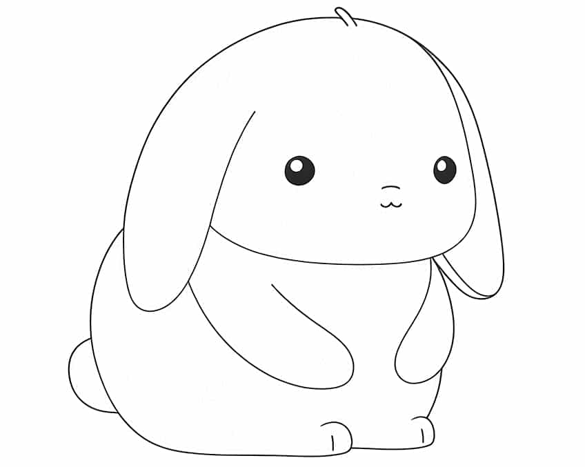 cute bunny coloring pages