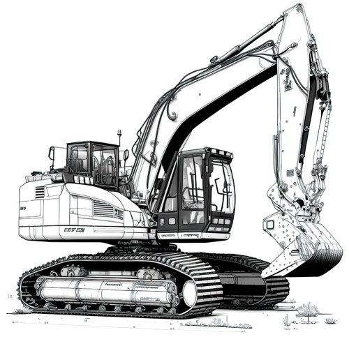 Excavator Coloring Pages - 36 Fresh Excavator Coloring Sheets