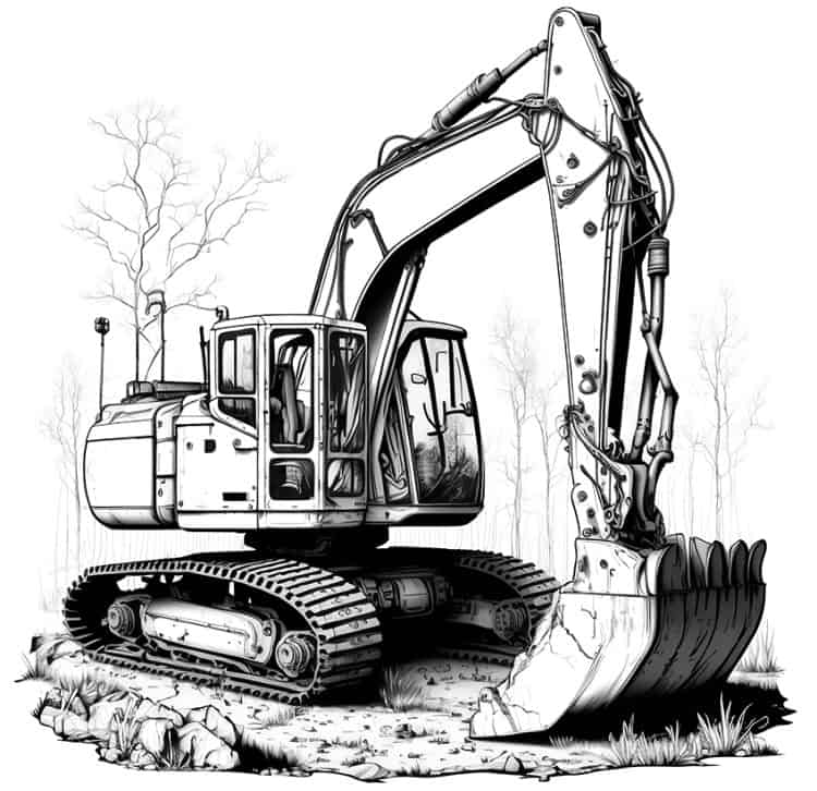 Excavator Coloring Pages - 12 Fresh Excavator Coloring Sheets