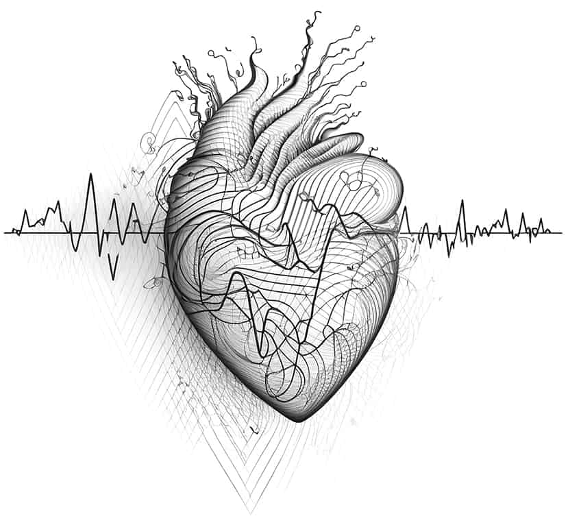 heartbeat coloring page