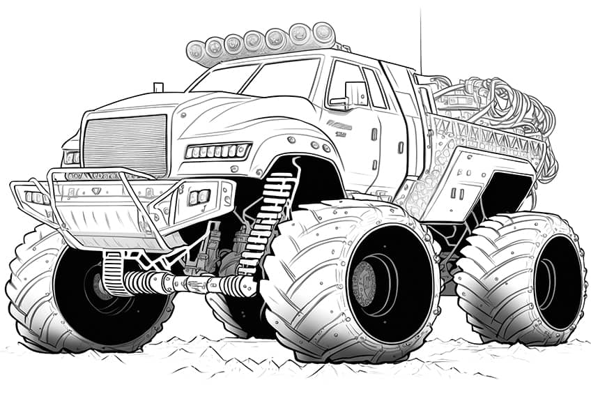 army truck coloring pages