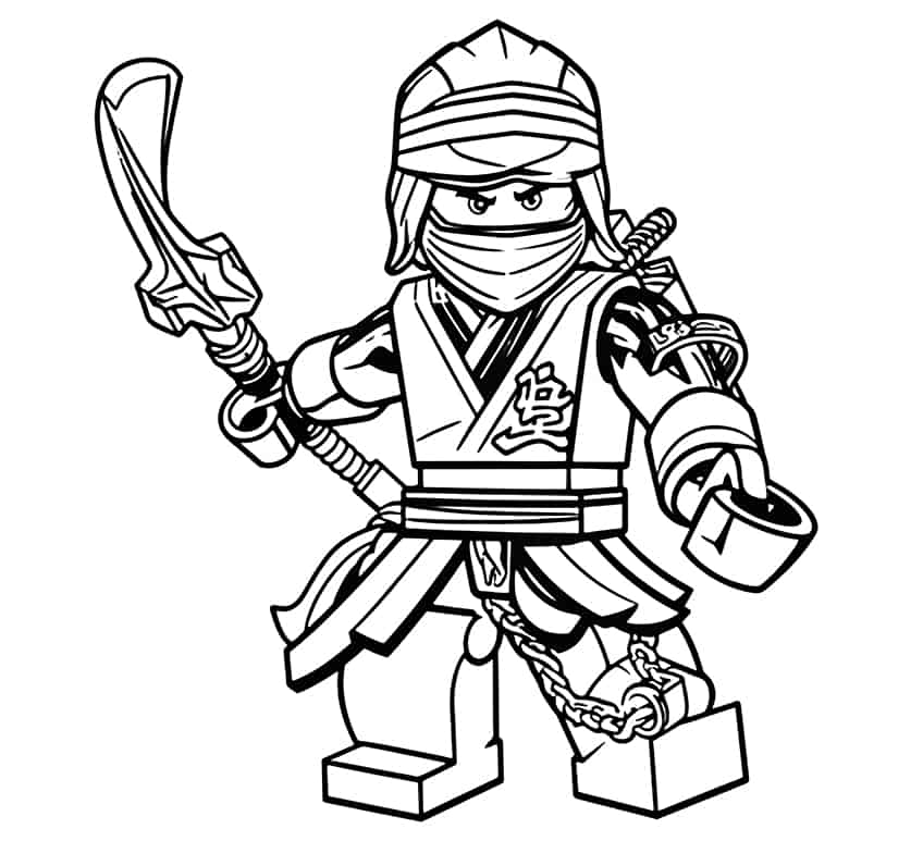 ninjago samurai coloring page