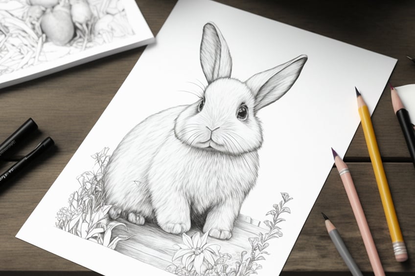 rabbit coloring pages