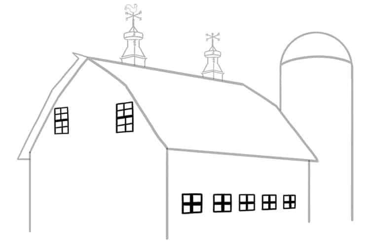 How to Draw a Barn - Create a Magnificent Barn Sketch