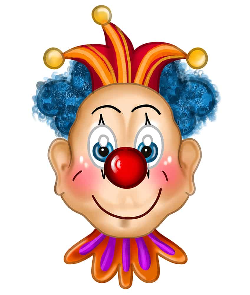 Easy Clown Drawing 13