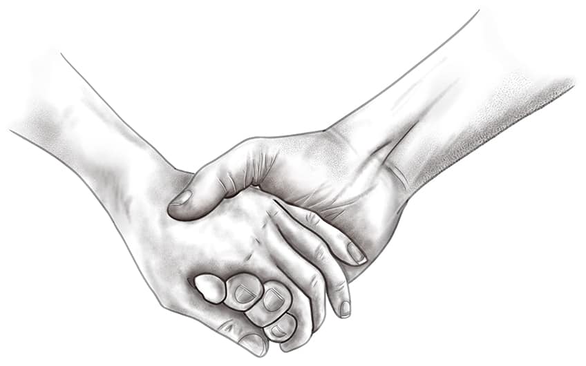 Hand Holding Drawing 09