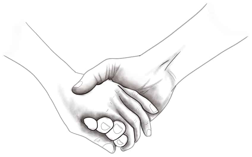 Holding Hands Drawing 07