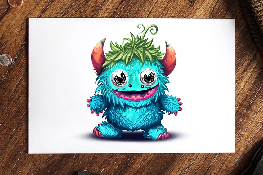 Cute Monster Illustration Drawings (AI)