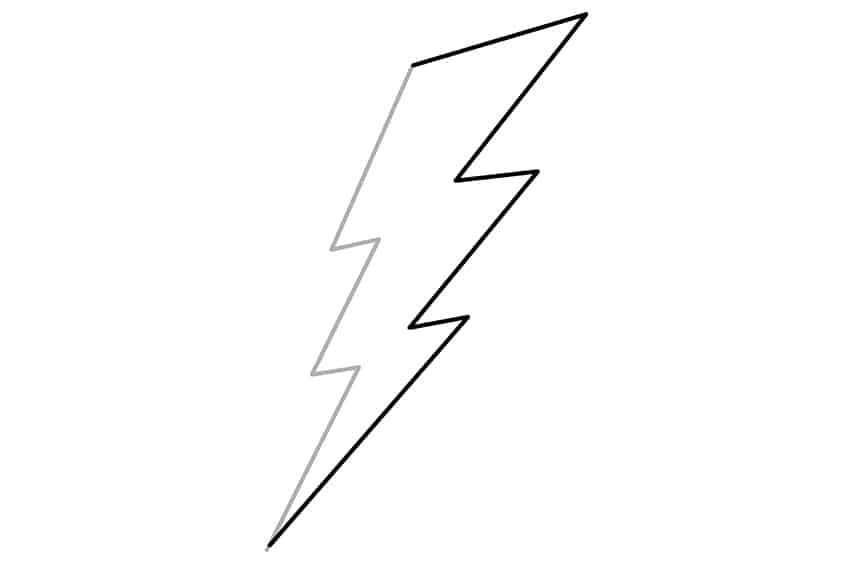 Lightning Bolt Drawing 02