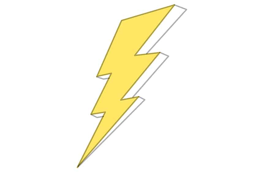 Lightning Bolt Drawing 04