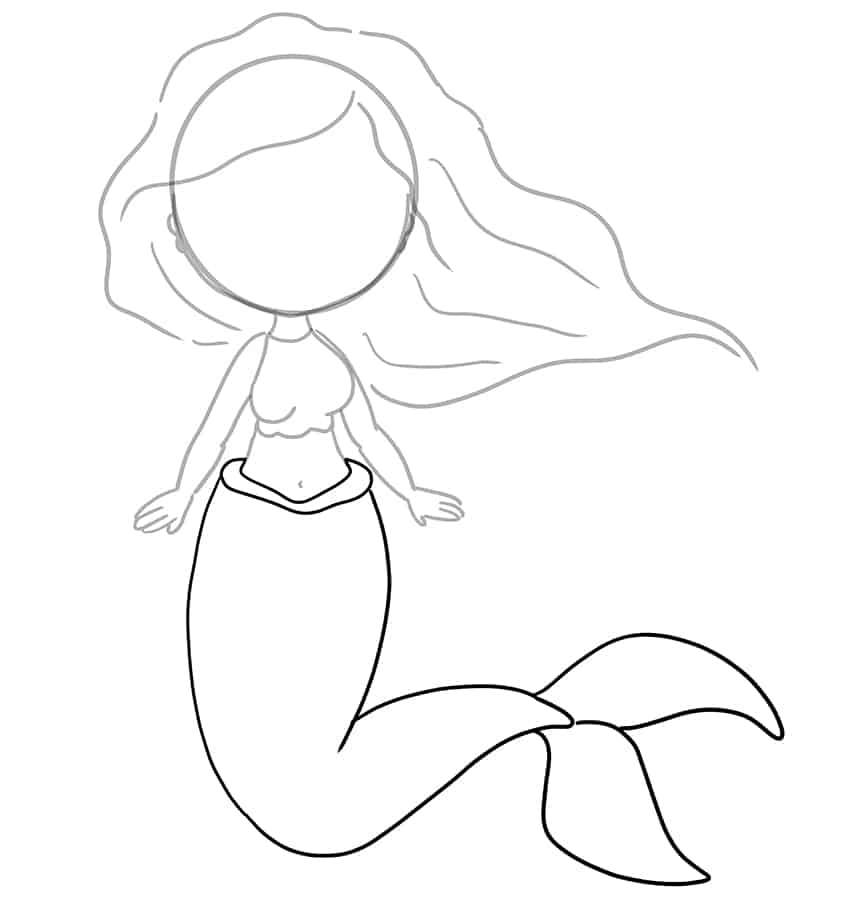 Mermaid Drawing 06