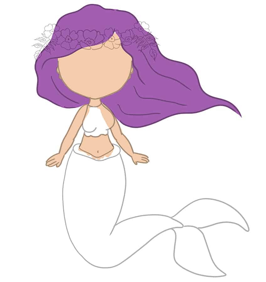 Mermaid Drawing 09