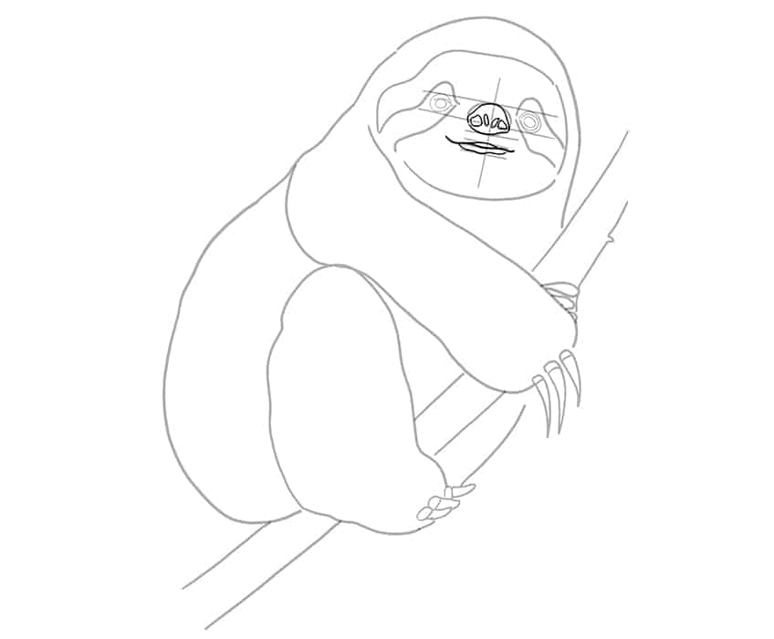 Sloth Drawing 14