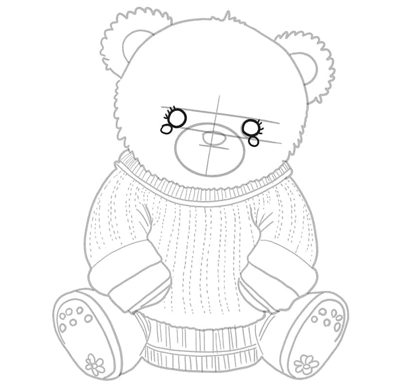 Teddy Bear Drawing 16