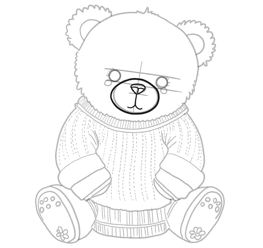 Teddy Bear Drawing 17